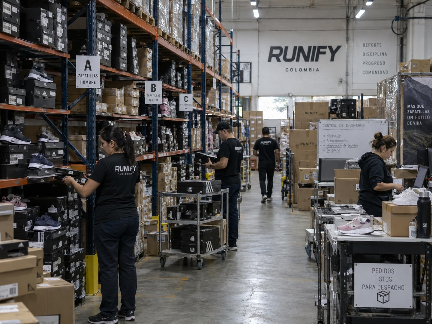 Bodega y despachos RUNIFY